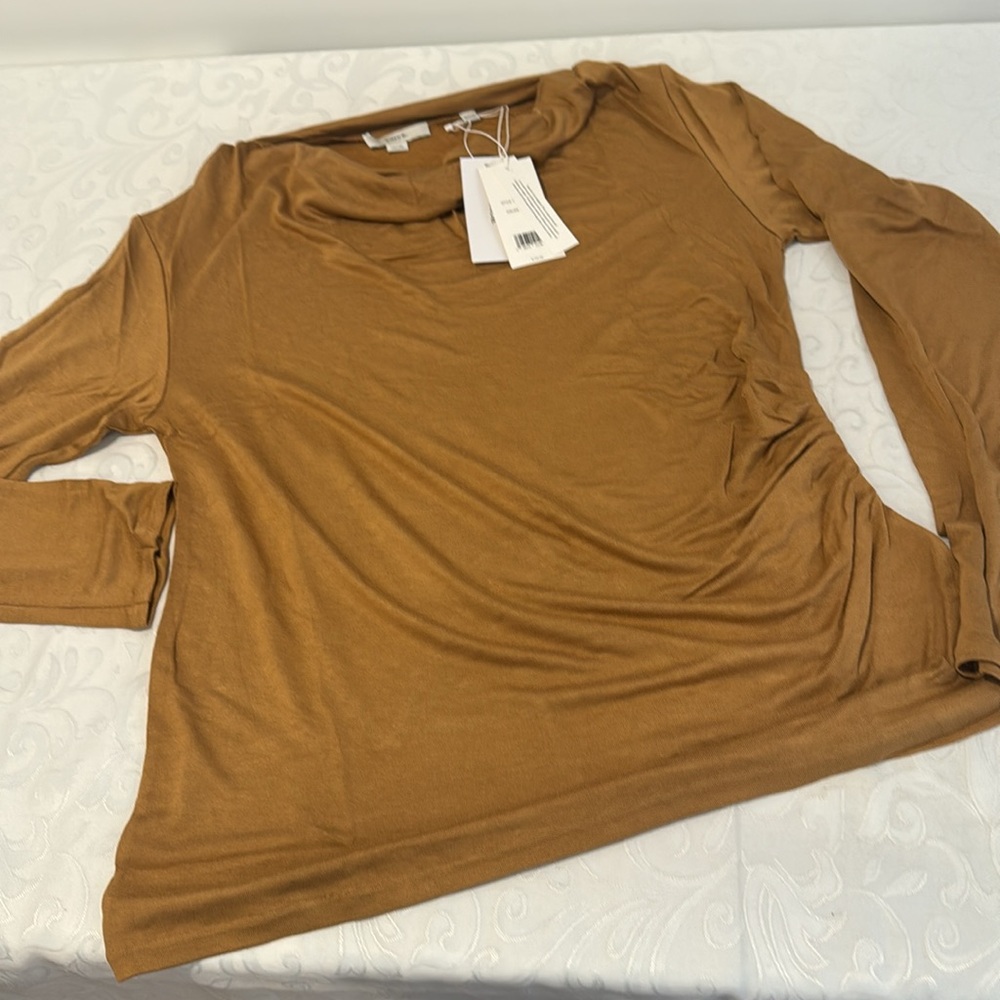 Vince, Drape Neck long Sleeve Top. Ladies 1X - Picture 7 of 15